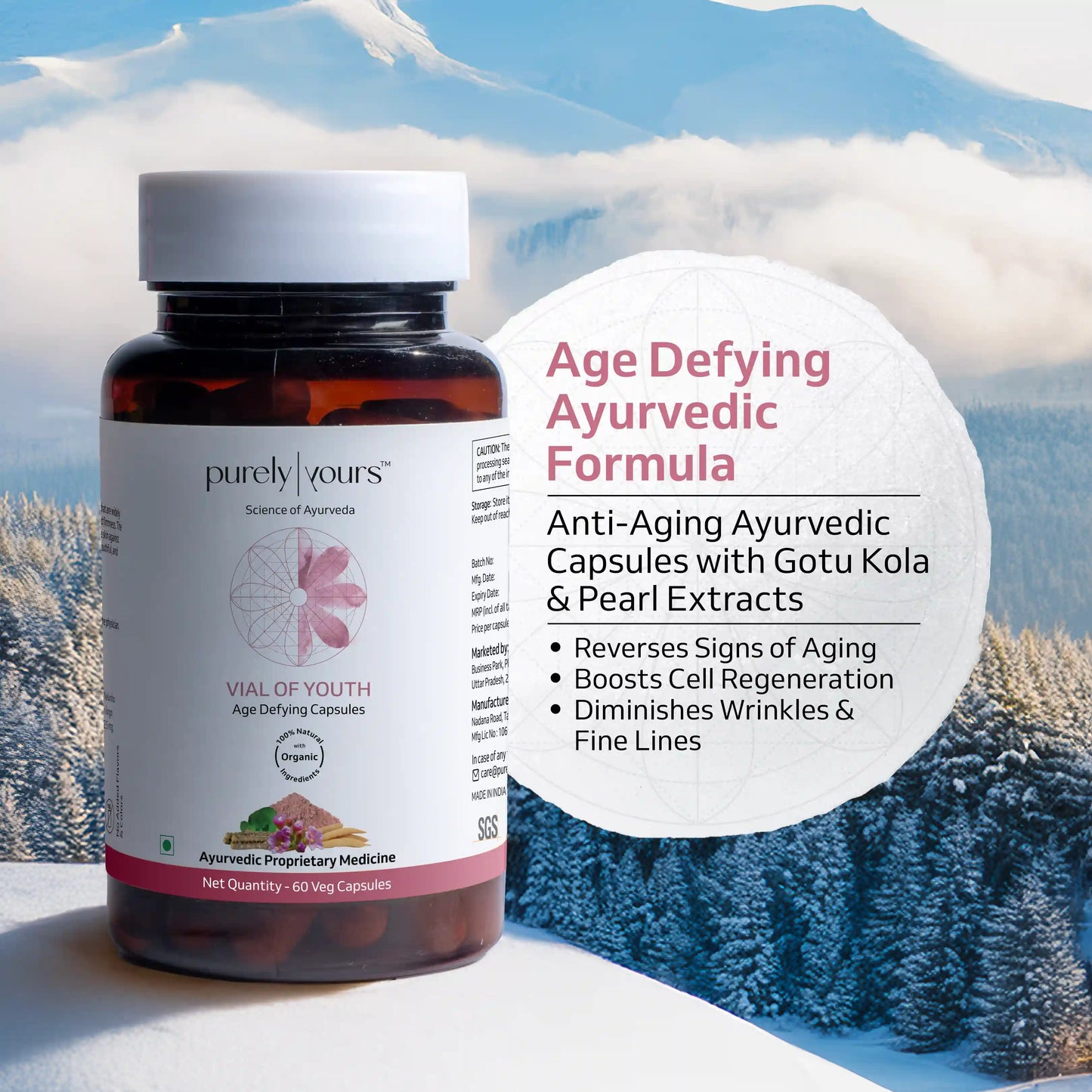 Vial of Youth anti aging capsules