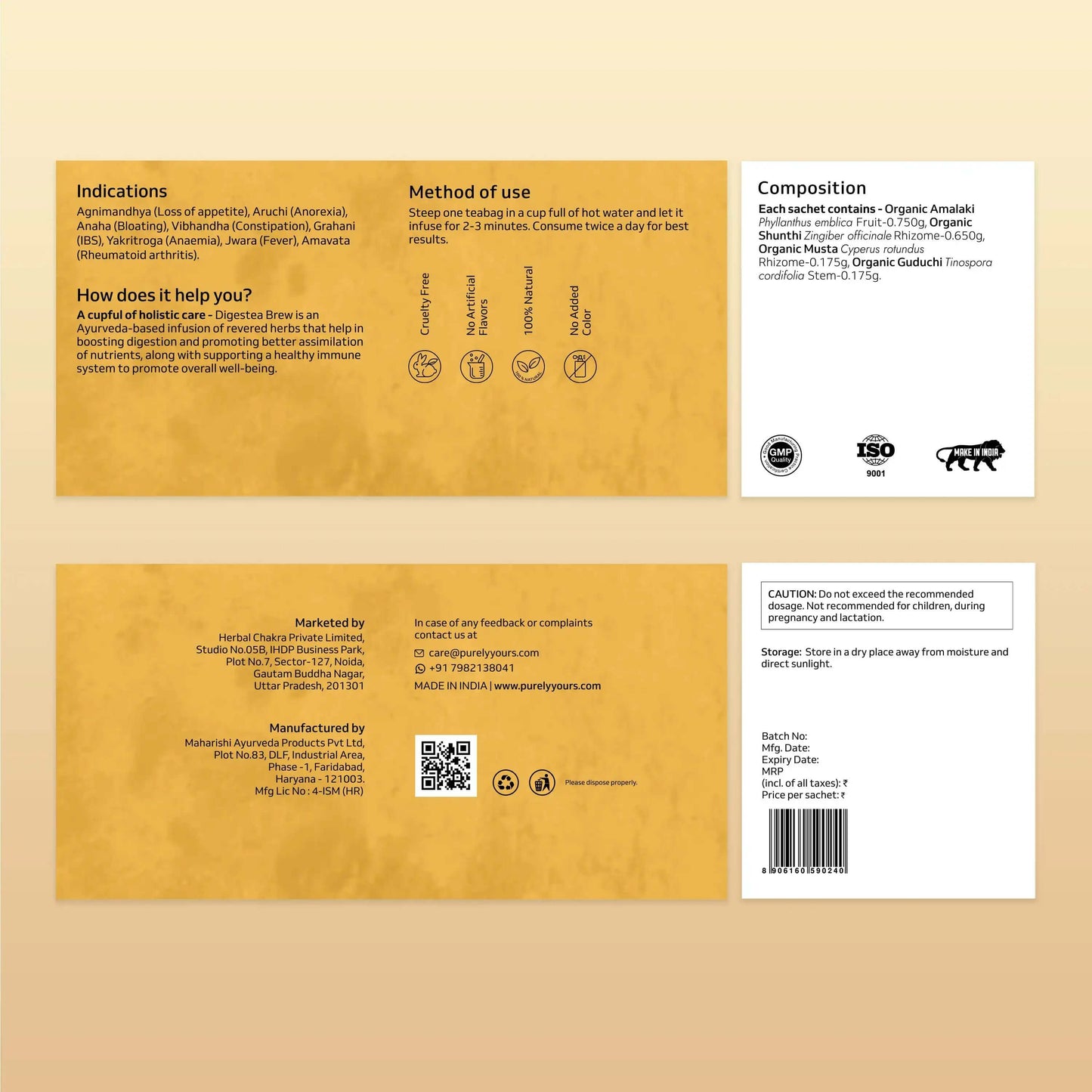 Organic Digestea Brew | indigestion treatment tea