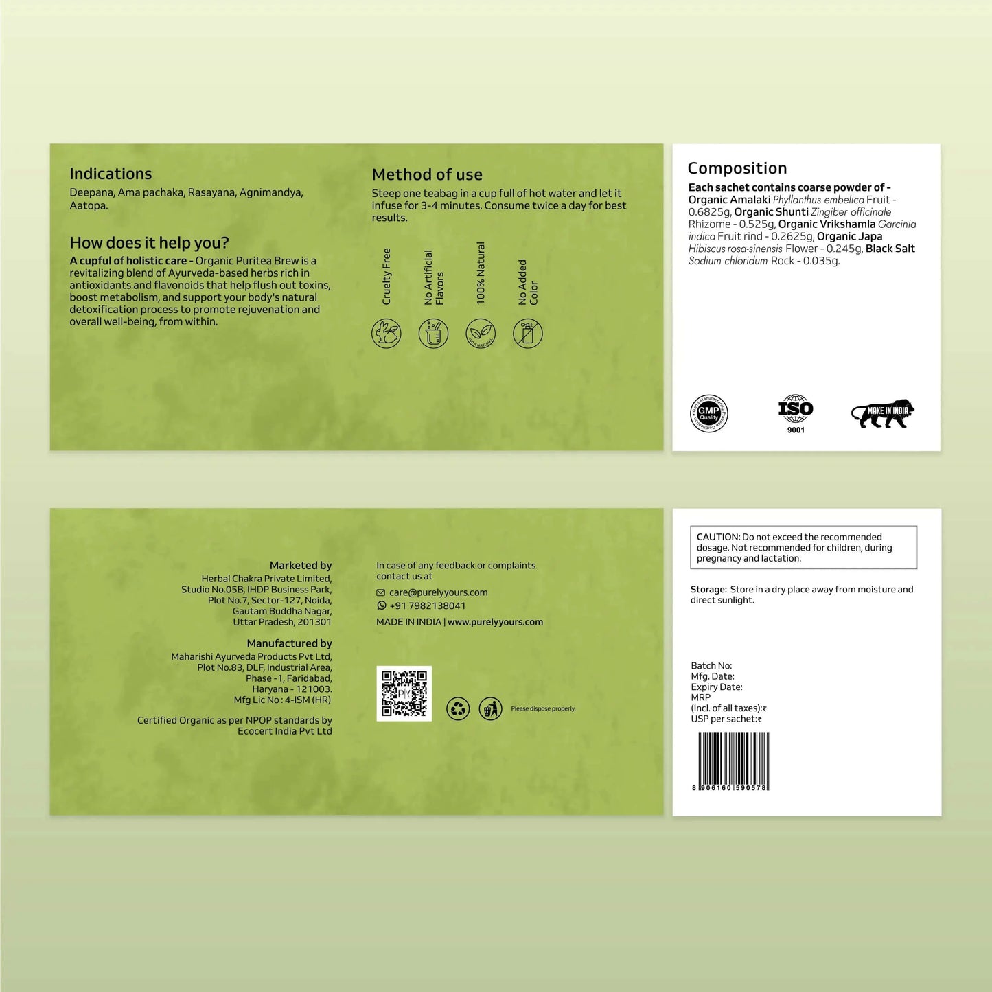 Organic Puritea Brew